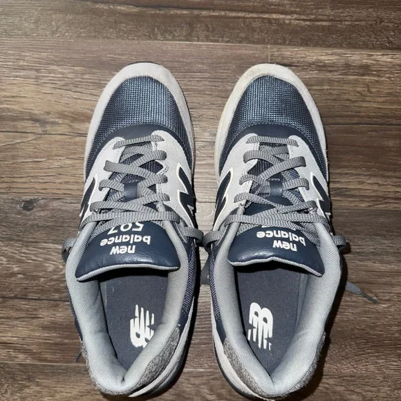 New Balance Men's Navy and Light Gray Sneakers - Picture 4 of 7